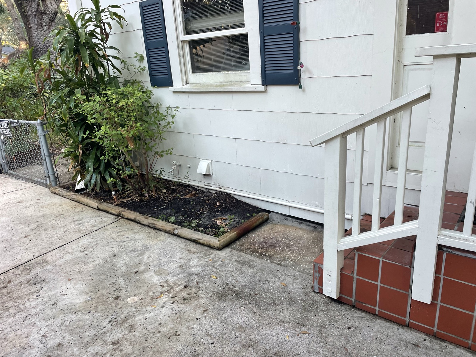 Siding after power washing — stains removed